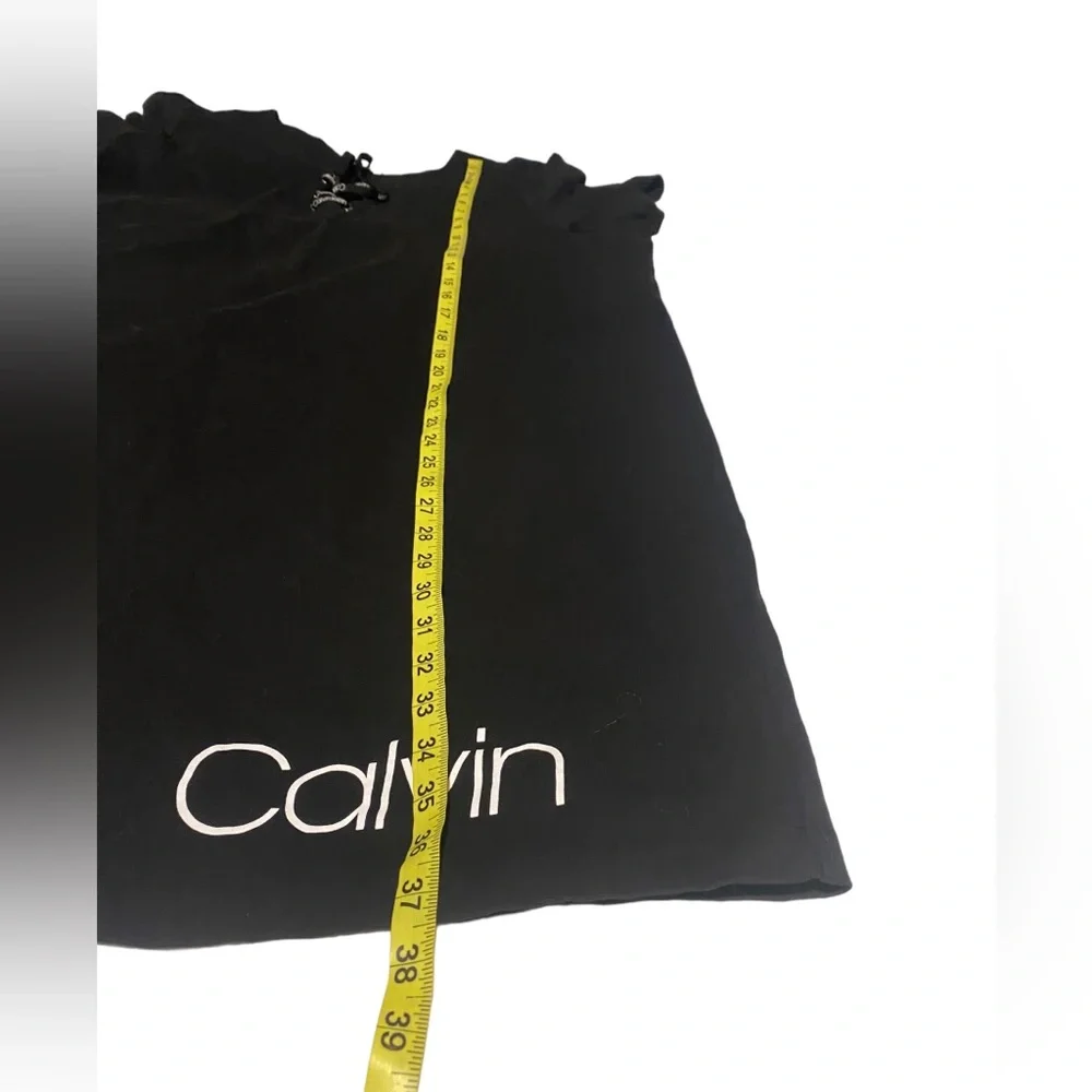 Calvin Klein T-Shirt Dress Women 1X Knee Length Short Sleeve Stretch Logo Comfy